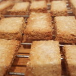 Dog biscuits cooling on the rack