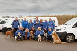 Sallyann and David Gray with their team from Petpal Darlington and Yarm